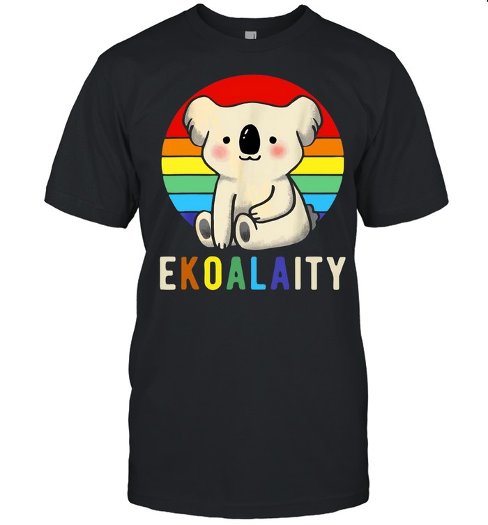 Lgbt Koala Bear Rainbow Flag Gay Vintage T-Shirt
