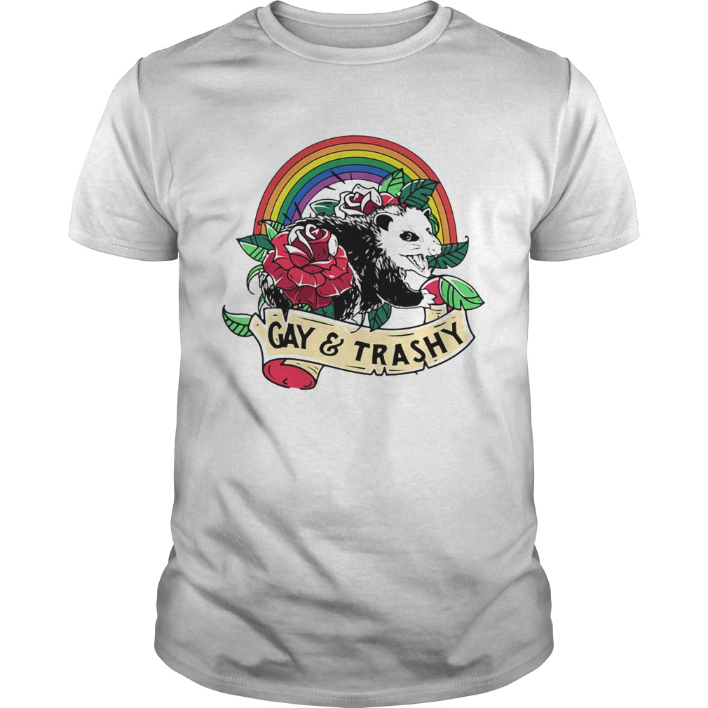 Lgbt Opossum Gay And Trashy T-Shirt Lgbt Opossum Gay And Trashy T-Shirt