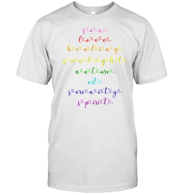 Lgbt Rainbow Text Colors Meaning Gay Pride Flag Lgbtq T-Shirt