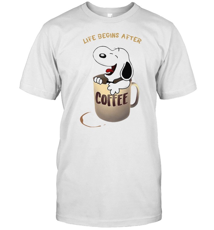 Life Begins After Coffee Snoopy T-Shirt