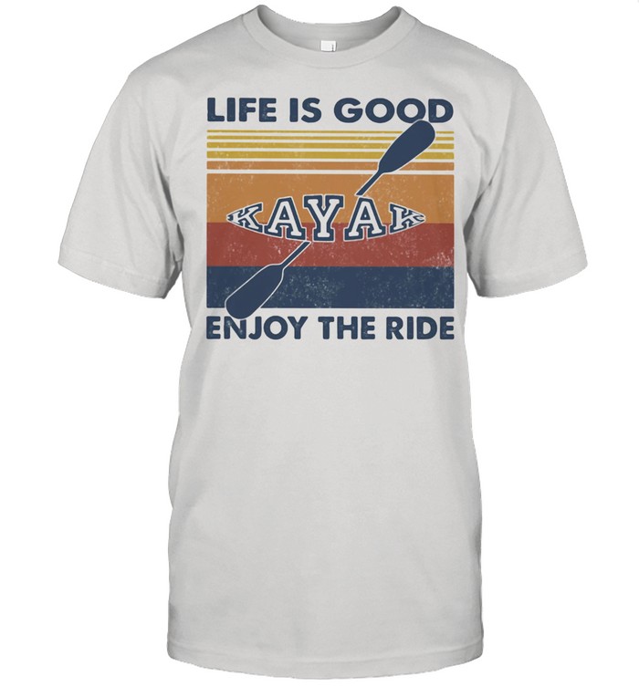 Life Is Good Enjoy The Ride Kayak Vintage T-Shirt