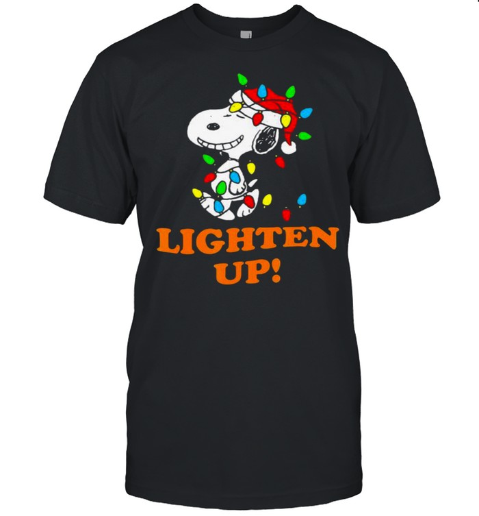 Lighten Up Snoopy Wear Hat Santa Clause Merry Christmas T-Shirt Lighten Up Snoopy Wear Hat Santa Clause Merry Christmas T-Shirt