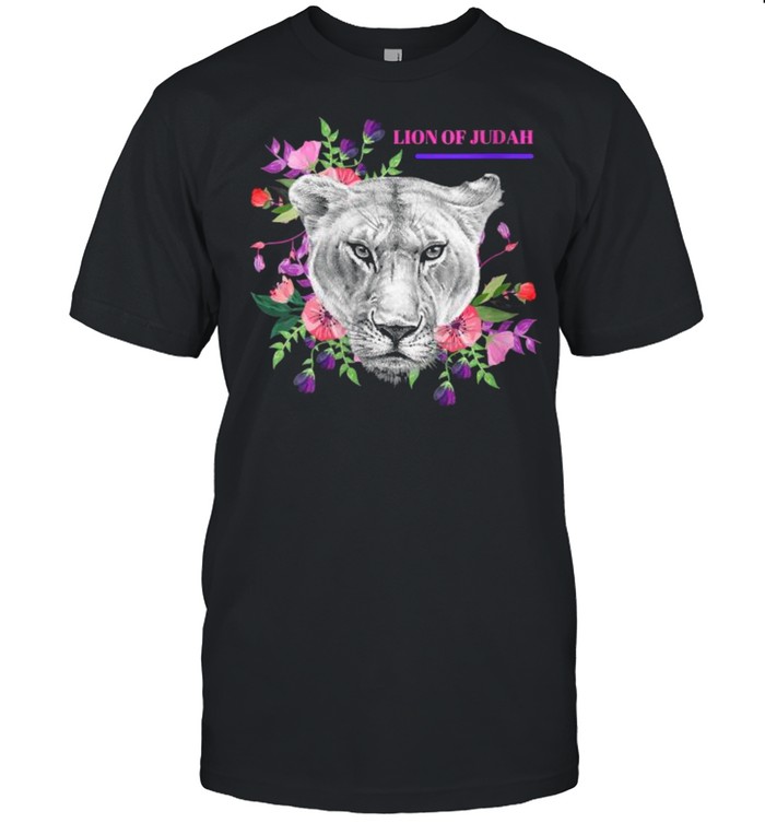 Lion Of Judah Flower T-Shirt Lion Of Judah Flower T-Shirt