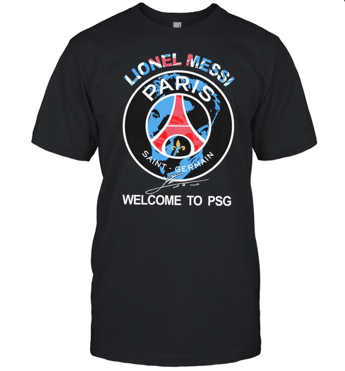Lionel Messi Paris Saint Germain Welcome To Psg Signature T-Shirt