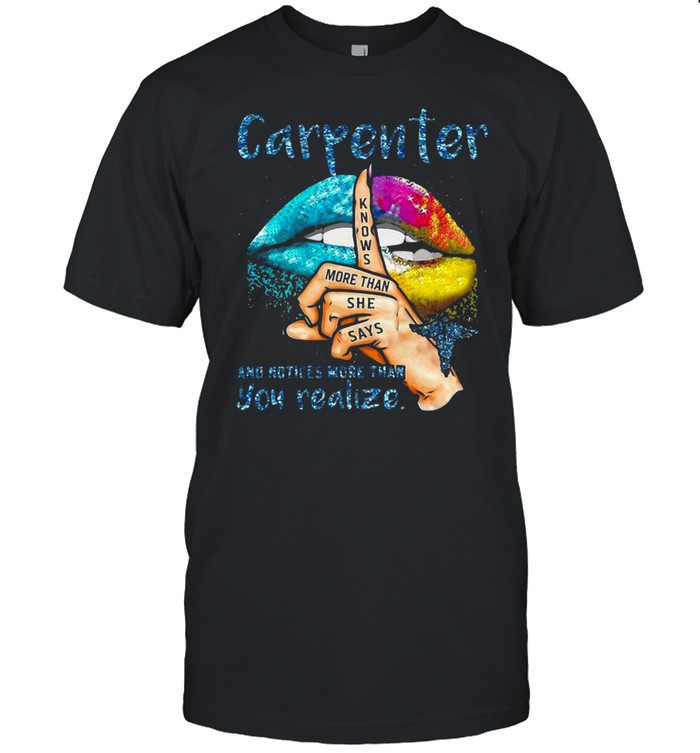 Lips Carpenter And Notices More Than You Realize T-Shirt