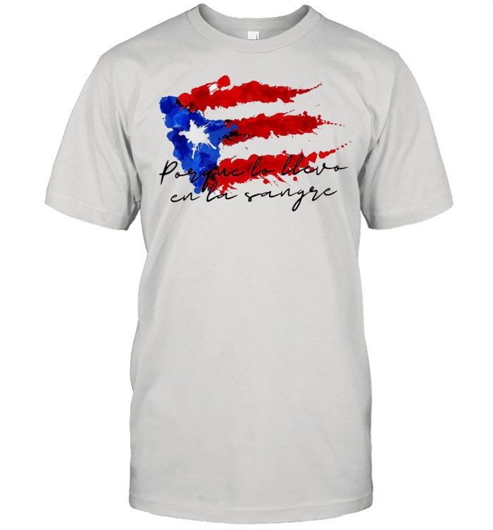 Llevo En La Sangre American Flag T-Shirt Llevo En La Sangre American Flag T-Shirt