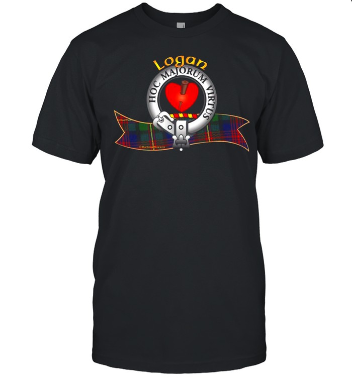 Logan Clan Tartan Crest Motto T-Shirt Logan Clan Tartan Crest Motto T-Shirt