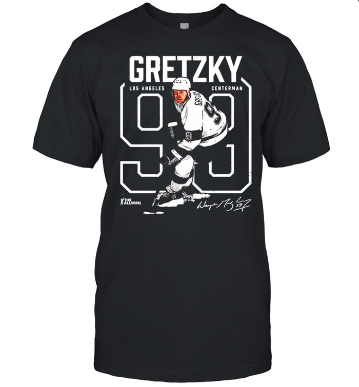Los Angeles Nhla Wayne Gretzky Number Outline T-Shirt Los Angeles Nhla Wayne Gretzky Number Outline T-Shirt
