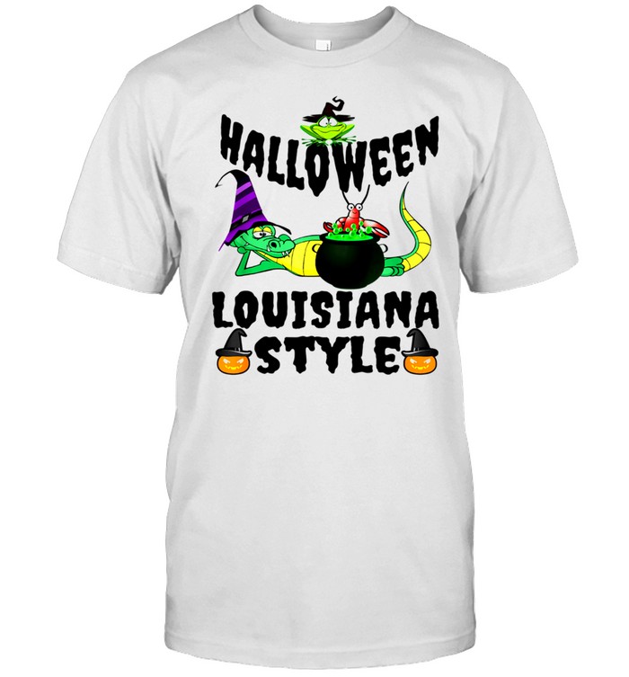 Louisiana Halloween Holiday Spooky Pumpkin T-Shirt