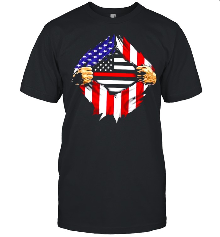 Love Firefighter American Flag T-Shirt