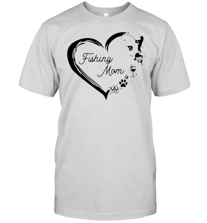 Love Fishing Mom Wine Dog Flip Flop T-Shirt Love Fishing Mom Wine Dog Flip Flop T-Shirt
