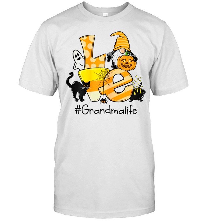 Love Grandma Life Gnome Art Halloween Art T-Shirt