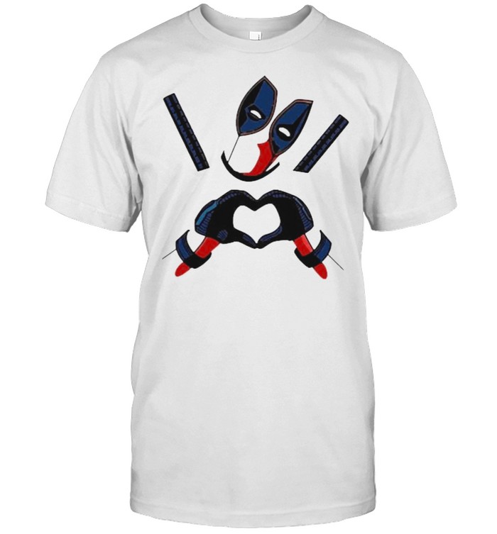 Love Heart Deadpool T-Shirt