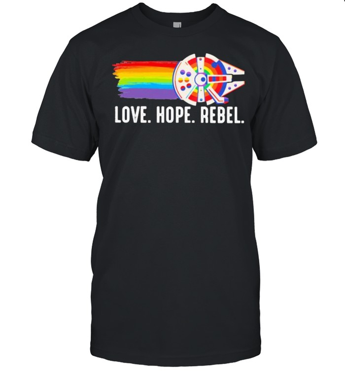 Love Hope Rebel Lgbt T-Shirt