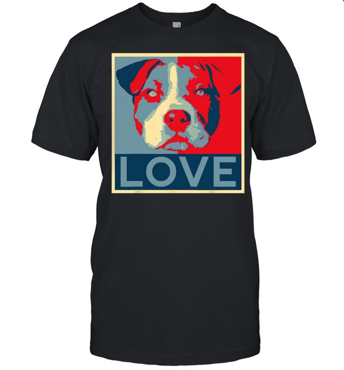 Love Pitbull Face T-Shirt
