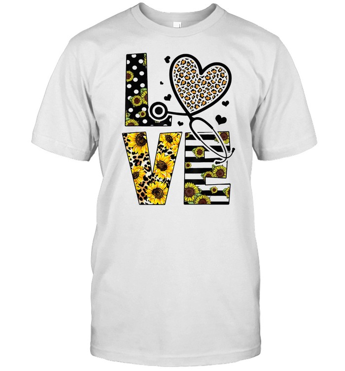 Love Sunflower Leopard T-Shirt