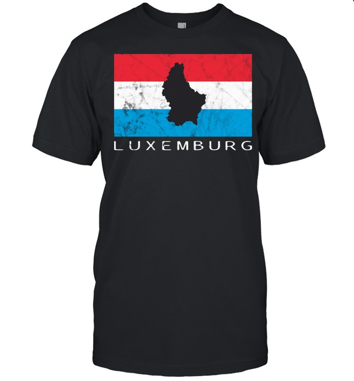 Luxembourg Flag Silhouette Outline Europe Travel Luxemburg T-Shirt Luxembourg Flag Silhouette Outline Europe Travel Luxemburg T-Shirt