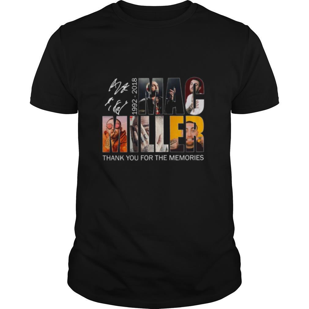 Mac Miller 1992 2018 Thank You For The Memories Signature T-Shirt