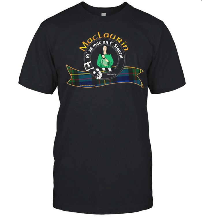 Maclaurin Clan Tartan Crest Motto T-Shirt