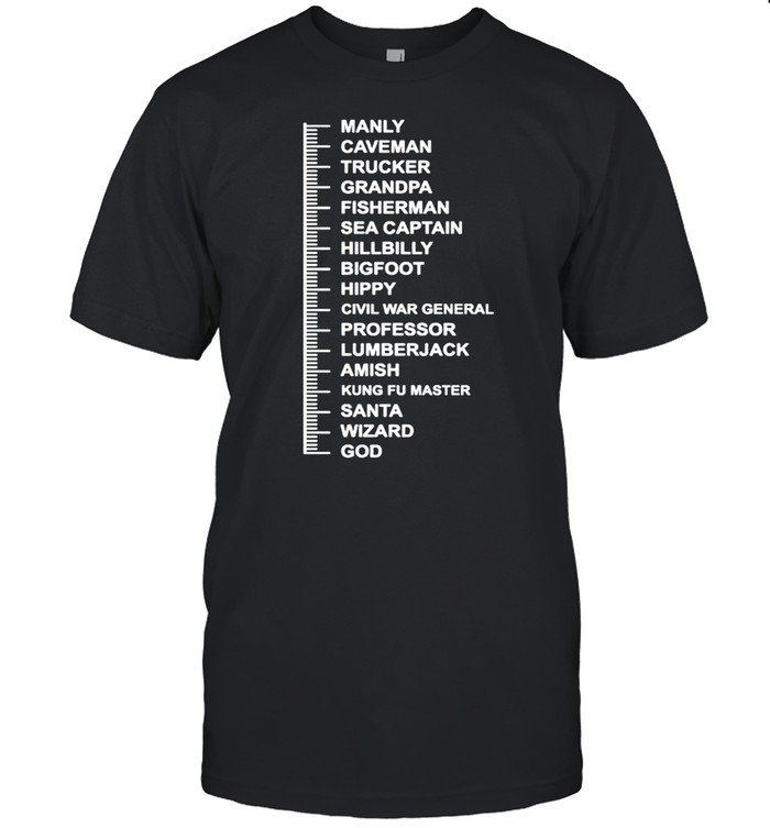 Manly Caveman Trucker Grandpa Fisherman T-Shirt