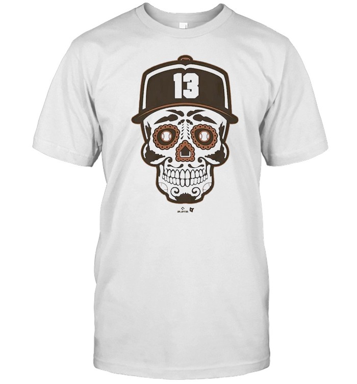 Manny Machado Sugar Skull San Diego T-Shirt Manny Machado Sugar Skull San Diego T-Shirt