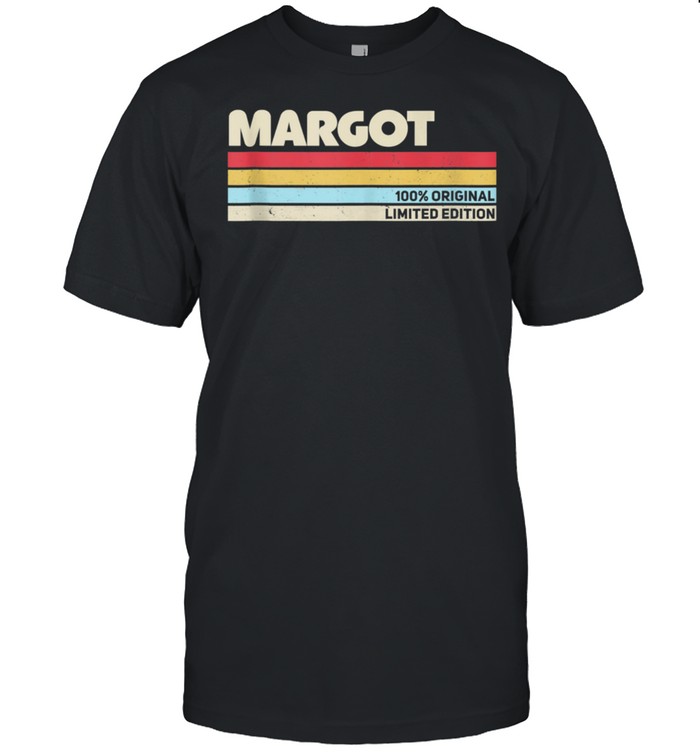 Margot Personalized Name Retro Vintage 70S 80S 90S Birthday T-Shirt